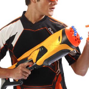 Fully auto Dart-Tag toy gun. Almost as much fun as an M60 GPMG.